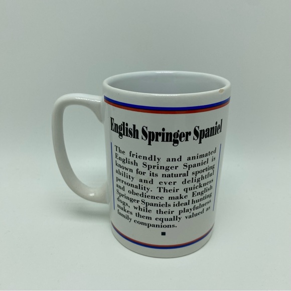VTG 90’s English Springer Spaniel Dog Breed Collectible Coffee Mug 4” - Picture 2 of 5